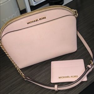 Michael Kors purse/ matching credit card holder.